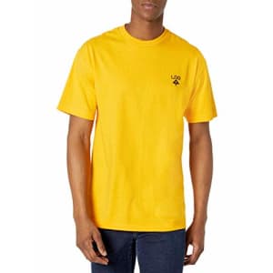 LRG Men's Short Sleeve Design T-Shirt, Logo Plus Gold, XL for $16