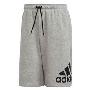 adidas Men's Must Haves Badge of Sport French Terry Shorts, Medium Grey Heather, Medium for $16