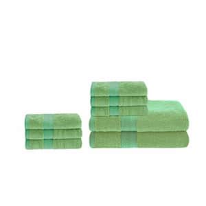 SUPERIOR Rayon from Bamboo Kits Towel Set, 2 Bath 6 Hand, Spring Green for $56