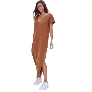Forever 21 Women's Side-Slit Maxi Dress for $12 Forever 21 Women's Side-Slit Maxi Dress for $12