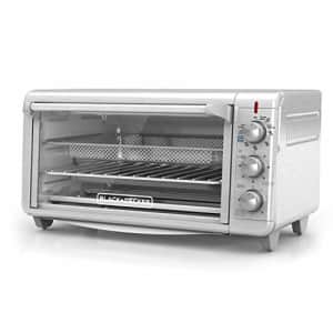 Black + Decker Black+Decker TO3265XSSD Extra Wide Crisp N Bake Air Fry Toaster Oven, Silver, Fits 9" x 13" Pan for $122 Black + Decker Black+Decker TO3265XSSD Extra Wide Crisp N Bake Air Fry Toaster Oven, Silver, Fits 9" x 13" Pan for $122