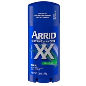 Arrid XX Dry 2.6oz Solid Antiperspirant Deodorant for $1.29 via Sub & Save Arrid XX Dry 2.6oz Solid Antiperspirant Deodorant for $1.29 via Sub & Save