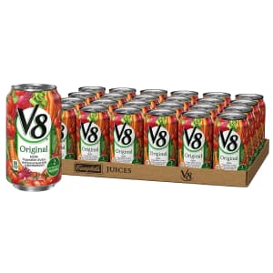 V8 Original Vegetable Juice 11.5-oz. Can 24-Pack for $11 via Sub & Save V8 Original Vegetable Juice 11.5-oz. Can 24-Pack for $11 via Sub & Save