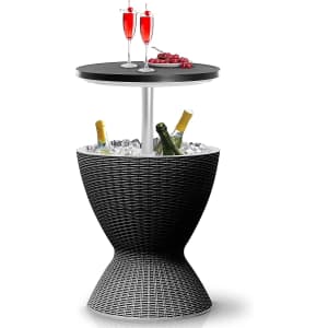 SereneLife Outdoor Bar Cooler Table for $115