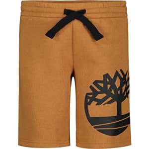 Timberland Boys' Drawstring Logo Knit Shorts, 01 Wheat 22, 14-16 for $15