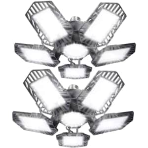 Rgzzup 160W LED Garage Lights 2-Pack for $50 Rgzzup 160W LED Garage Lights 2-Pack for $50