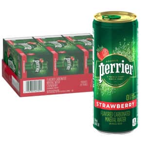 Perrier Strawberry Carbonated Mineral Water 30-Pack for $11 via Sub & Save Perrier Strawberry Carbonated Mineral Water 30-Pack for $11 via Sub & Save