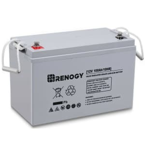 Renogy 12V Rechargeable Deep Cycle AGM Battery. Take 20% off with coupon code "NEWBRANDS22" making the 100Ah option a low by $51, and the 200Ah a low by $96.