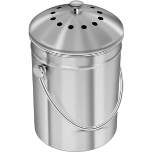Utopia Kitchen Kitchen 1.3-Gal. Stainless Steel Compost Bin for $21 Utopia Kitchen Kitchen 1.3-Gal. Stainless Steel Compost Bin for $21
