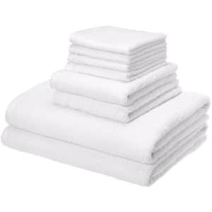 Amazon Basics Quick-Dry, Luxurious, Soft, 100% Cotton Towels, White - 8-Piece Set for $30 Amazon Basics Quick-Dry, Luxurious, Soft, 100% Cotton Towels, White - 8-Piece Set for $30