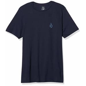 Volcom Men's Stone Tech Short Sleeve T-Shirt, Navy, Medium for $16