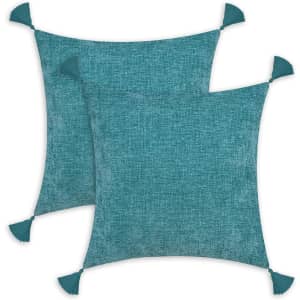 CaliTime 18" x 18" Chenille Throw Pillow Cases 2-Pack for $5 CaliTime 18" x 18" Chenille Throw Pillow Cases 2-Pack for $5