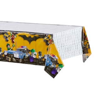 American Greetings Lego Batman Party Supplies, Plastic Table Cover, 54" x 96" for $19 American Greetings Lego Batman Party Supplies, Plastic Table Cover, 54" x 96" for $19