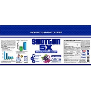 VPX Shotgun 5X Pre Workout Supplement for Men -Preworkout Energy Powder - Purple Haze Flavor - 20 for $37