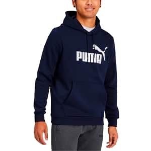PUMA Men's Fleece Logo Hoodie for $12