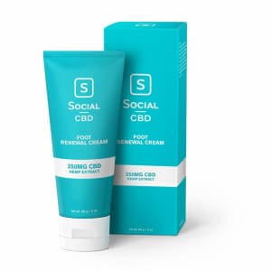 Social CBD 250mg Foot Renewal Cream for $20 Social CBD 250mg Foot Renewal Cream for $20