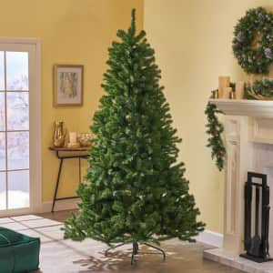 GDFStudio Noble Fir Hinged 7-foot Artificial Christmas Tree for $96 GDFStudio Noble Fir Hinged 7-foot Artificial Christmas Tree for $96