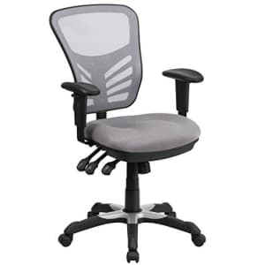 Flash Furniture Mid-Back Gray Mesh Multifunction Executive Swivel Ergonomic Office Chair with for $153