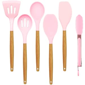 Junredy 6-Piece Non-Stick Silicone Kitchen Utensils Set for $14 Junredy 6-Piece Non-Stick Silicone Kitchen Utensils Set for $14