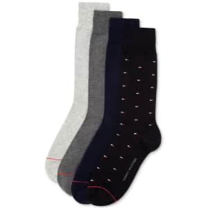 Tommy Hilfiger Men's Dress Socks 4-Pack for $5 Tommy Hilfiger Men's Dress Socks 4-Pack for $5