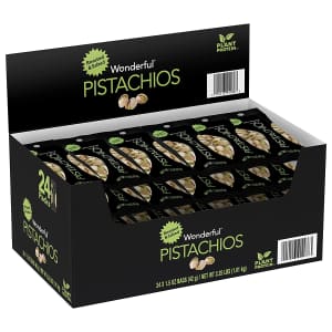 Wonderful Pistachios 1.5-oz. Roasted & Salted 24-Pack for $14 via Sub & Save