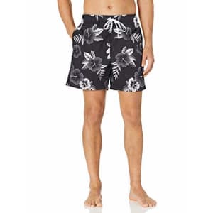 Kanu Surf Men's Standard Havana Swim Trunks (Regular & Extended Sizes), Miami Black, 2X for $20