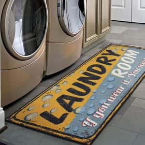 Ottomanson Laundry Collection Bubble Design Runner Rug for $14