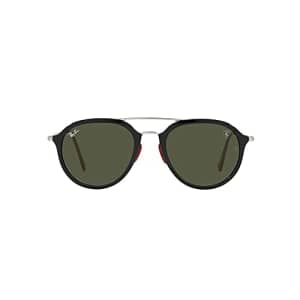 Ray-Ban RB4369M Scuderia Ferrari Collection Sunglasses, Black/Green, 53 mm for $208