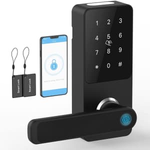 Saturndock Smart Deadbolt Fingerprint Door Lock for $85