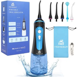 H Homesuit Cordless Portable Water Flosser for $18