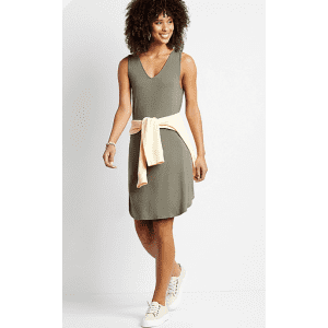 Maurices Women's Double V-Neck Shift Dress for $12 Maurices Women's Double V-Neck Shift Dress for $12