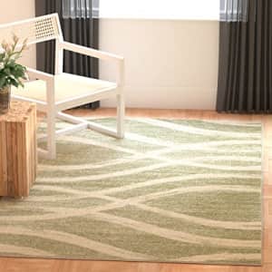SAFAVIEH Adirondack Collection 5'1" x 7'6" Sage / Cream ADR125X Modern Wave Distressed Non-Shedding for $59 SAFAVIEH Adirondack Collection 5'1" x 7'6" Sage / Cream ADR125X Modern Wave Distressed Non-Shedding for $59