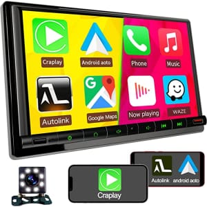 Miratowa 7" Touchscreen Car Stereo w/ Backup Camera for $127