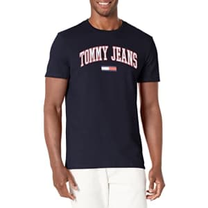 Tommy Hilfiger Men's Tommy Jeans Short Sleeve T-Shirt, Deep Blue, XL for $20 Tommy Hilfiger Men's Tommy Jeans Short Sleeve T-Shirt, Deep Blue, XL for $20