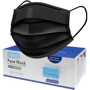 Masbhc Disposable Face Mask 50-Pack for $6 Masbhc Disposable Face Mask 50-Pack for $6