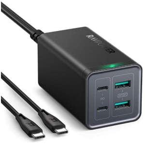 RAVPower 120W 4-Port Desktop USB Charging Station for $56