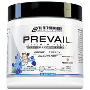 Cutler Nutrition Prevail Pre Workout Powder with Nootropics: Best Pre Workout for Men and Women, Cutting Edge Energy for $30