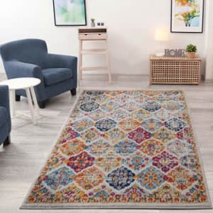 Ottomanson Rixos Collection Area Rug, 5'3" X 7', Cream/Orange for $163 Ottomanson Rixos Collection Area Rug, 5'3" X 7', Cream/Orange for $163