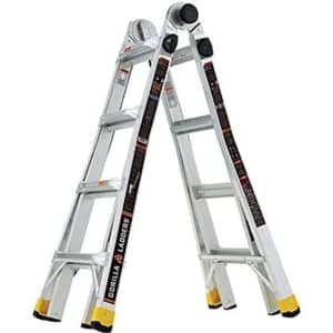 Gorilla Ladders 18-ft. Reach Aluminum Multi-Position Ladder for $100 Gorilla Ladders 18-ft. Reach Aluminum Multi-Position Ladder for $100