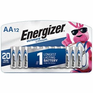 Energizer Ultimate Lithium AA Batteries 12-Pack for $17
