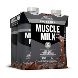 Muscle Milk Pro Series Protein Shake, Knockout Chocolate, 4 Count for $7 Muscle Milk Pro Series Protein Shake, Knockout Chocolate, 4 Count for $7