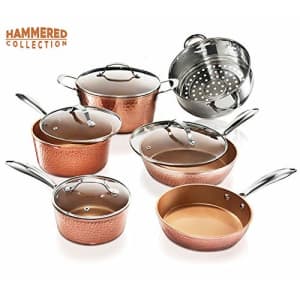 Gotham Steel Pots and Pans Set Premium Ceramic Cookware with Triple Coated Ultra Nonstick Surface for $99