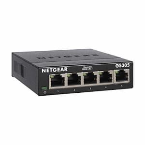NETGEAR 5-Port Gigabit Ethernet Unmanaged Switch (GS305) - Home Network Hub, Office Ethernet for $23
