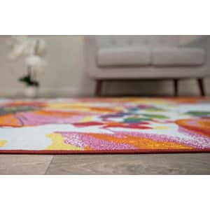 Rugshop Modern Bright Flowers Non-Slip Area Rug 3'3" x 5' Multicolor for $50 Rugshop Modern Bright Flowers Non-Slip Area Rug 3'3" x 5' Multicolor for $50
