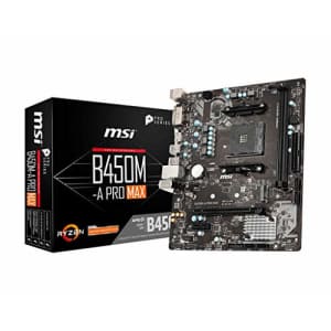 MSI B450M-A Pro Max AMD B450 AM4 Micro ATX DDR4-SDRAM Motherboard for $80
