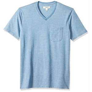 Amazon Brand - Goodthreads Men's Short-Sleeve Indigo V-Neck Pocket T-Shirt, Light Feeder Stripe, for $20 Amazon Brand - Goodthreads Men's Short-Sleeve Indigo V-Neck Pocket T-Shirt, Light Feeder Stripe, for $20