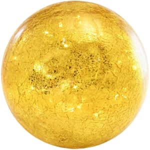 Lumabase Crackle Glass Globe Battery-Operated LED Light for $23 Lumabase Crackle Glass Globe Battery-Operated LED Light for $23