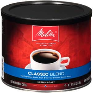Melitta Coffee, Classic Blend Ground, Medium Roast, 22-Ounce for $8