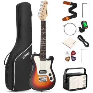 Donner 30" TL Electric Guitar Beginner Kit for $140