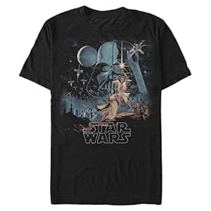 Star Wars Men's Two Hopes T-Shirt, Black, X-Large for $18